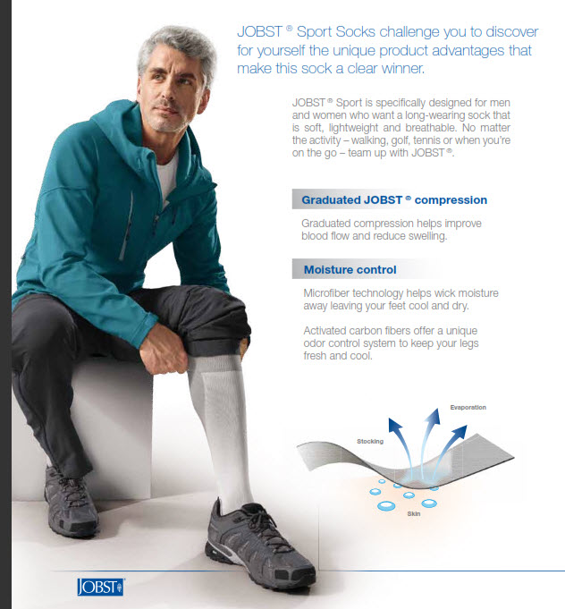 Jobst Unisex Sport Compression Socks FREE Shipping